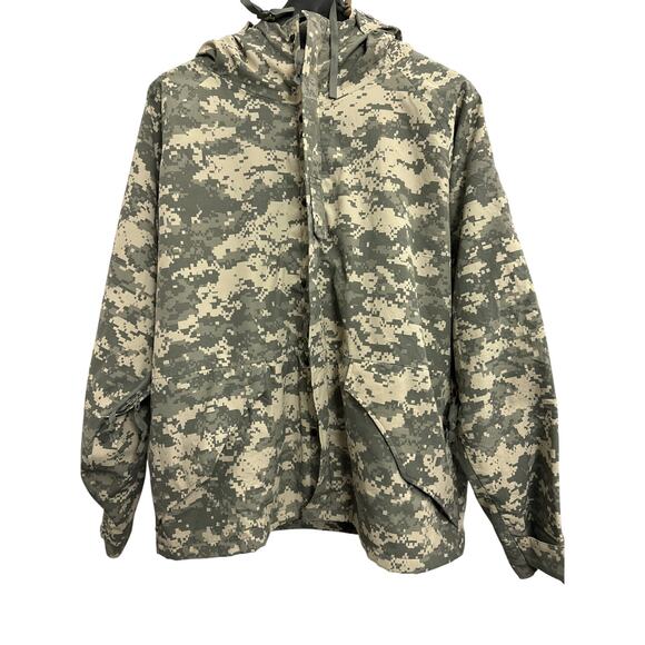 Camo Parka Cold Weather Field Jacket Mens Coat AT-DIGITAL Size Large - Picture 11 of 11